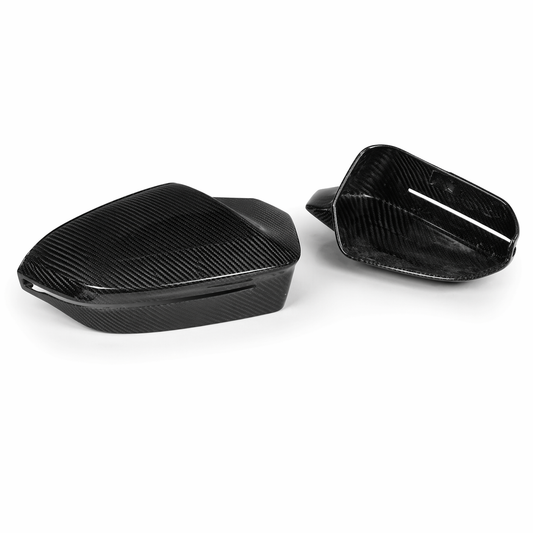 Pre-Pregged Carbon Fiber Mirror Caps for BMW 5 Series and 7 Series